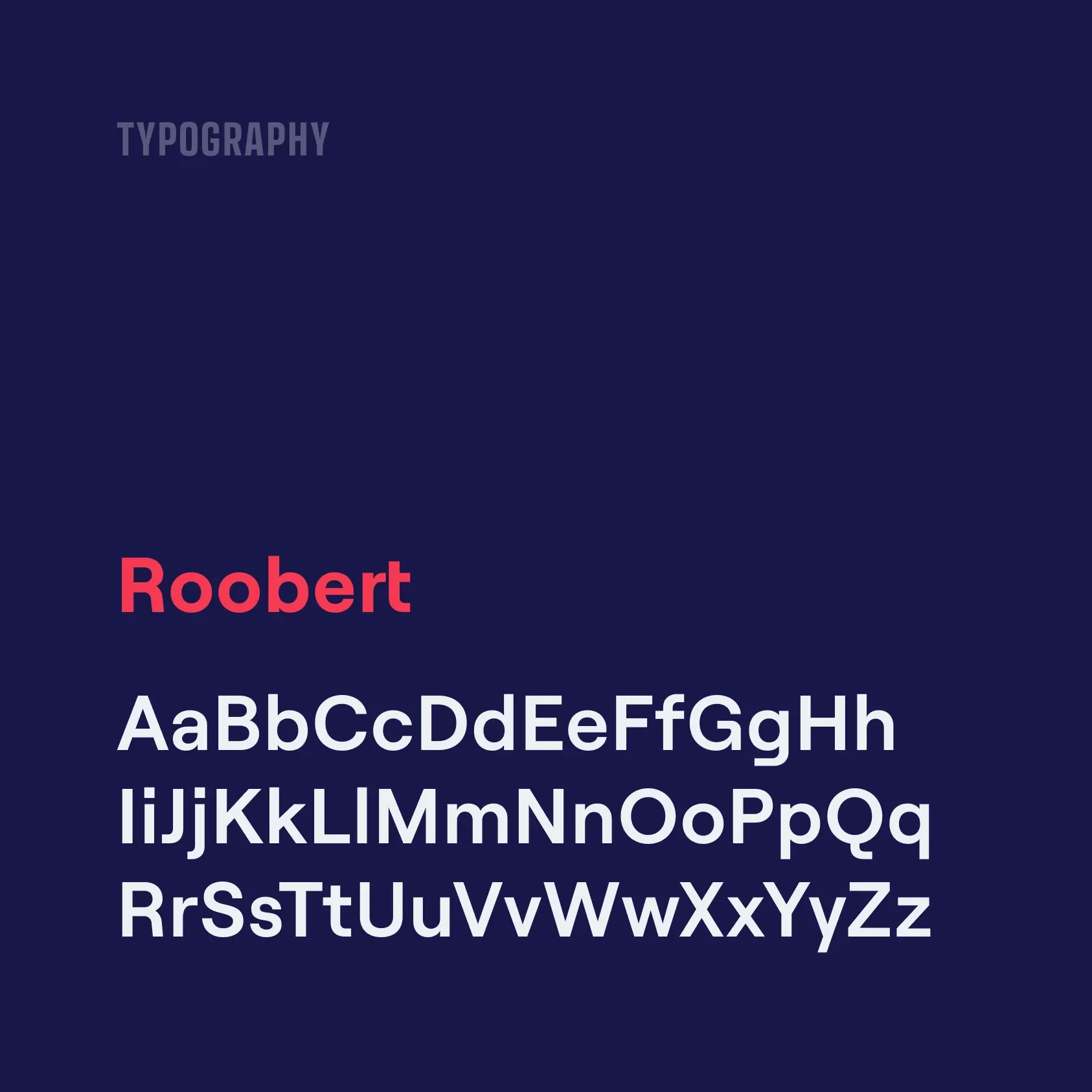 typeface Roobert used for identity